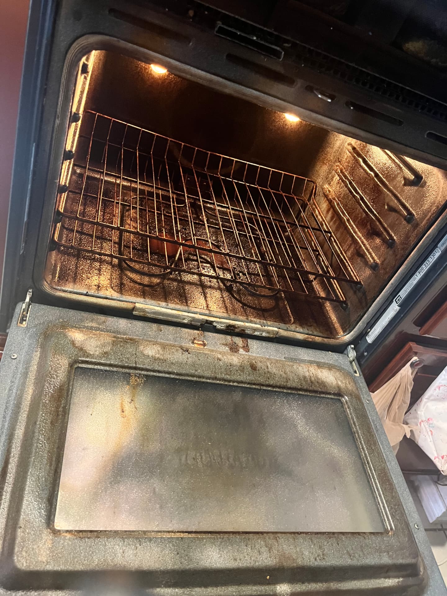 Oven before Golden Clean service